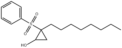 Cyclopropanol, 2-octyl-2-(phenylsulfonyl)- 结构式