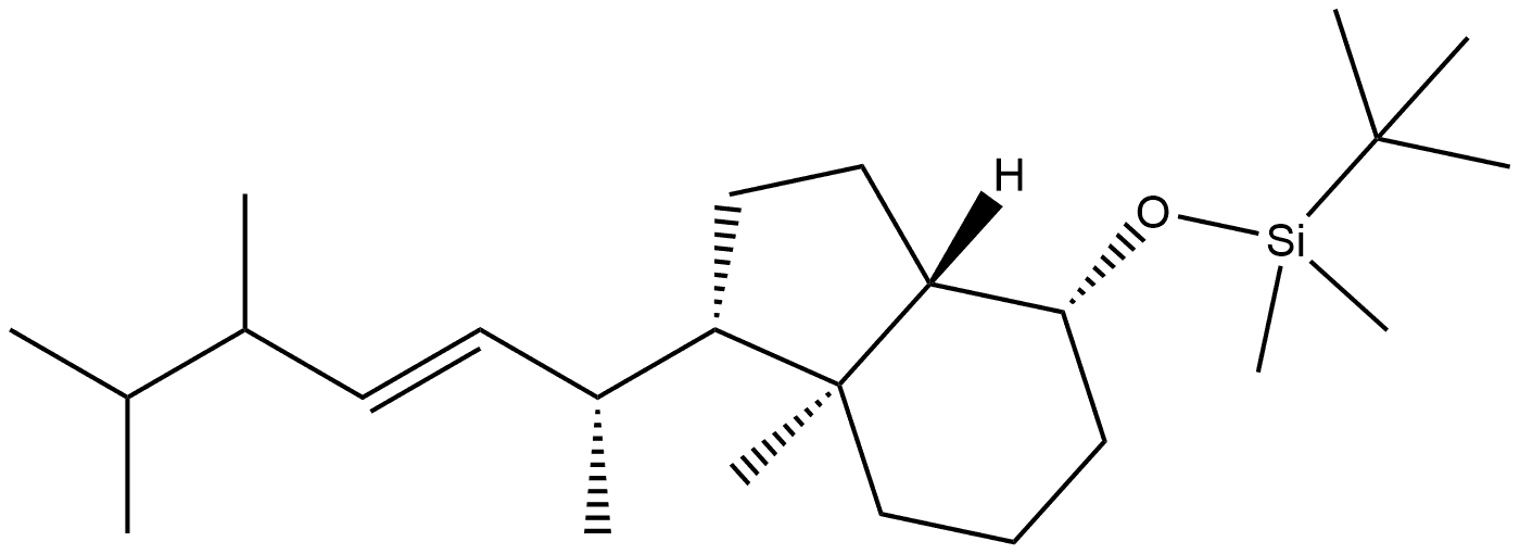 Silane, (1,1-dimethylethyl)dimethyl[[octahydro-7a-methyl-1-(1,4,5-trimethyl-2-hexenyl)-1H-inden-4-yl]oxy]-, [1R-[1α(1R*,2E,4R*),3aβ,4α,7aα]]- (9CI) 结构式