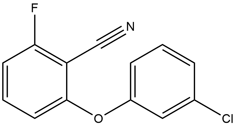 2-(3-Chlorophenoxy)-6-fluorobenzonitrile 结构式