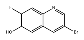 3-溴-7-氟喹啉-6-醇 结构式