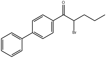 1-Pentanone, 1-[1,1'-biphenyl]-4-yl-2-bromo- 结构式