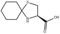 1-Thia-4-azaspiro[4.5]decane-3-carboxylic acid, (R)- (8CI,9CI) 结构式