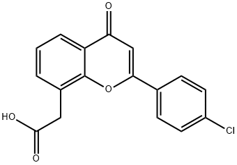 2-(2-(4-Chlorophenyl)-4-oxo-4H-chromen-8-yl)acetic acid 结构式