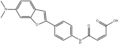 2-Butenoic acid, 4-[[4-[6-(dimethylamino)-2-benzofuranyl]phenyl]amino]-4-oxo-, (Z)- (9CI) 结构式