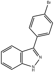 1H-Indazole, 3-(4-bromophenyl)- 结构式