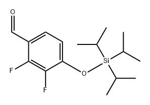 Benzaldehyde, 2,3-difluoro-4-[[tris(1-methylethyl)silyl]oxy]- 结构式