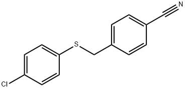 4-{[(4-chlorophenyl)thio]methyl}benzonitrile 结构式