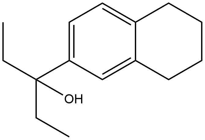 2-Naphthalenemethanol, α,α-diethyl-5,6,7,8-tetrahydro- 结构式