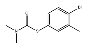 Carbamothioic acid, N,N-dimethyl-, S-(4-bromo-3-methylphenyl) ester 结构式