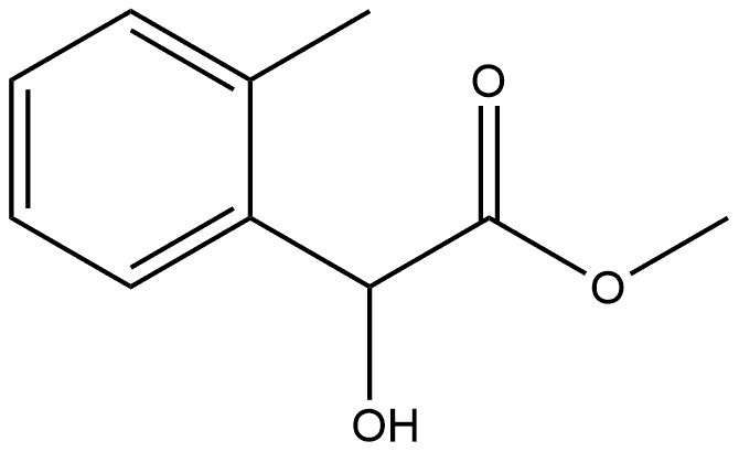 Benzeneacetic acid, α-hydroxy-2-methyl-, methyl ester, (-)- 结构式