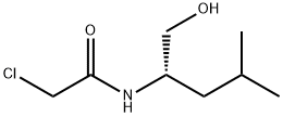 Acetamide, 2-chloro-N-[(1S)-1-(hydroxymethyl)-3-methylbutyl]- 结构式