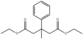 Pentanedioic acid, 3-methyl-3-phenyl-, 1,5-diethyl ester 结构式