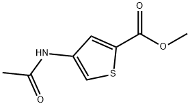 2-Thiophenecarboxylic acid, 4-(acetylamino)-, methyl ester 结构式