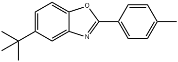 Benzoxazole, 5-(1,1-dimethylethyl)-2-(4-methylphenyl)- 结构式