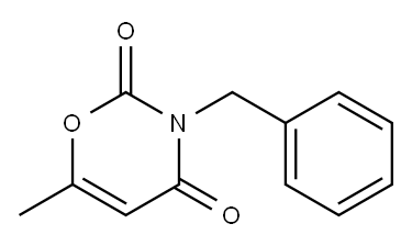 2H-1,3-Oxazine-2,4(3H)-dione, 6-methyl-3-(phenylmethyl)- 结构式