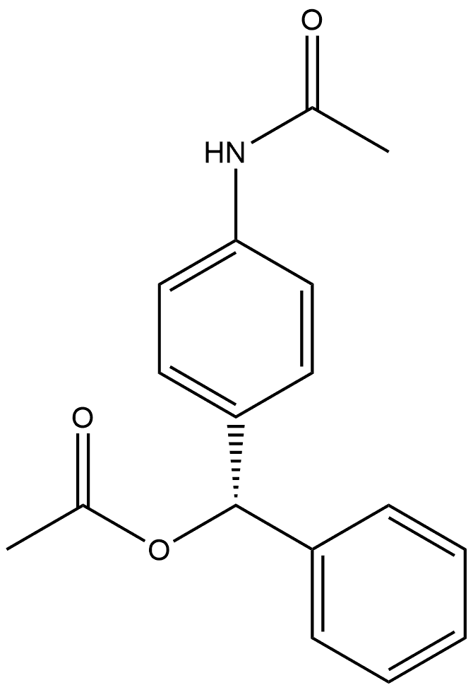 Acetamide, N-[4-[(acetyloxy)phenylmethyl]phenyl]-, (S)- (9CI) 结构式