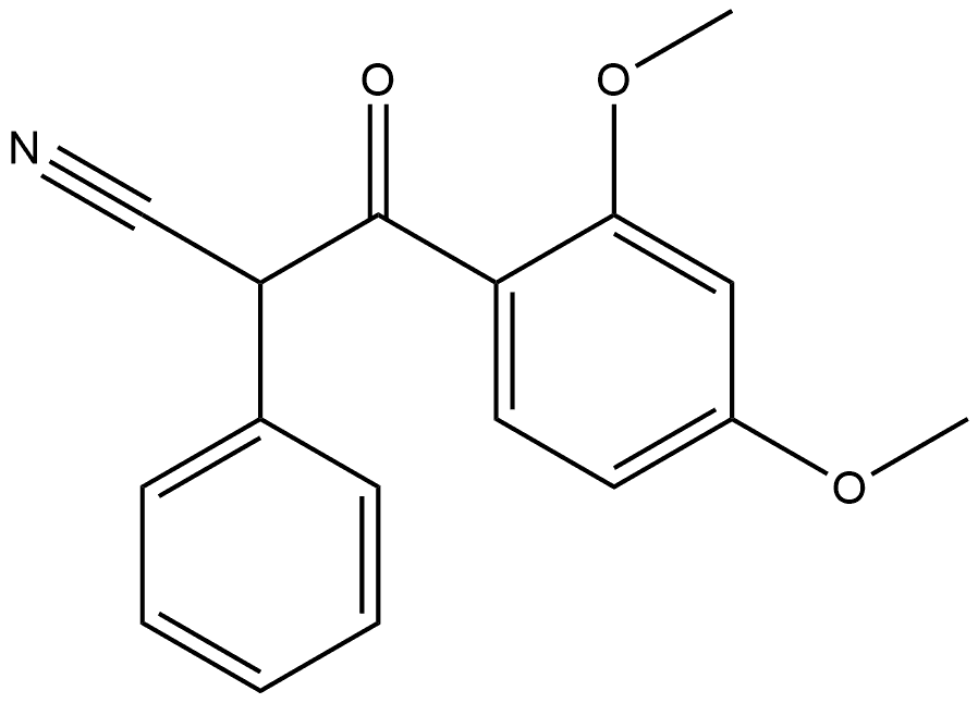 Benzenepropanenitrile, 2,4-dimethoxy-β-oxo-α-phenyl- 结构式