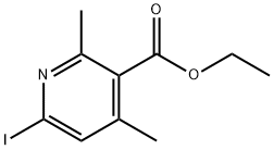 3-Pyridinecarboxylic acid, 6-iodo-2,4-dimethyl-, ethyl ester 结构式