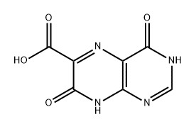 6-Pteridinecarboxylic acid, 3,4,7,8-tetrahydro-4,7-dioxo- 结构式