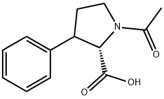 1-Acetyl-3-phenylpyrrolidine-2-carboxylic acid 结构式