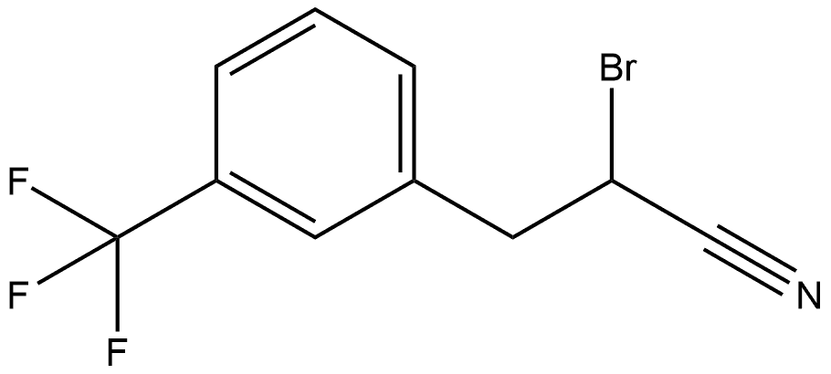 Benzenepropanenitrile, α-bromo-3-(trifluoromethyl)- 结构式