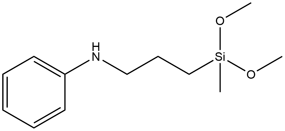 N-(3-(Dimethoxy(methyl)silyl)propyl)aniline 结构式