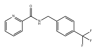 2-Pyridinecarboxamide, N-[[4-(trifluoromethyl)phenyl]methyl]- 结构式