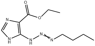 1H-Imidazole-4-carboxylic acid, 5-(3-butyl-2-triazen-1-yl)-, ethyl ester 结构式