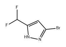 3-溴-5-(二氟甲基)-1H-吡唑 结构式