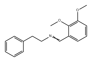 Benzeneethanamine, N-[(2,3-dimethoxyphenyl)methylene]- 结构式