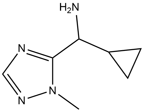 1-Cyclopropyl-1-(1-methyl-1H-1,2,4-triazol-5-yl)methanamine 结构式