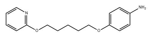 Benzenamine, 4-[[5-(2-pyridinyloxy)pentyl]oxy]- 结构式