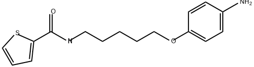 2-Thiophenecarboxamide, N-[5-(4-aminophenoxy)pentyl]- 结构式