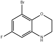 8-溴-6-氟-3,4-二氢-2H-苯并[B][1,4]噁嗪 结构式