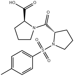 Proline, 1-(1-p-tolylsulfonyl-L-prolyl)- 结构式