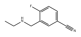 BENZONITRILE, 3-[(ETHYLAMINO)METHYL]-4-FLUORO- 结构式