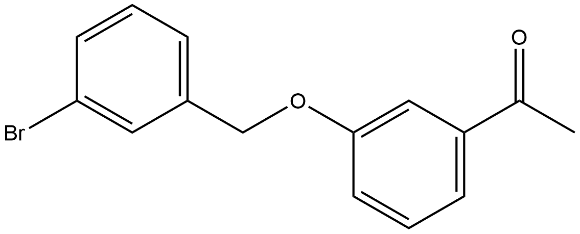 1-[3-[(3-Bromophenyl)methoxy]phenyl]ethanone 结构式