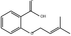 Benzoic acid, 2-[(3-methyl-2-buten-1-yl)oxy]- 结构式