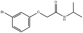 2-(3-溴苯氧基)-N-(丙-2-基) 乙酰胺 结构式