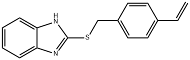 2-[(4-乙烯基苯基)甲硫基]-1H-苯并咪唑 结构式