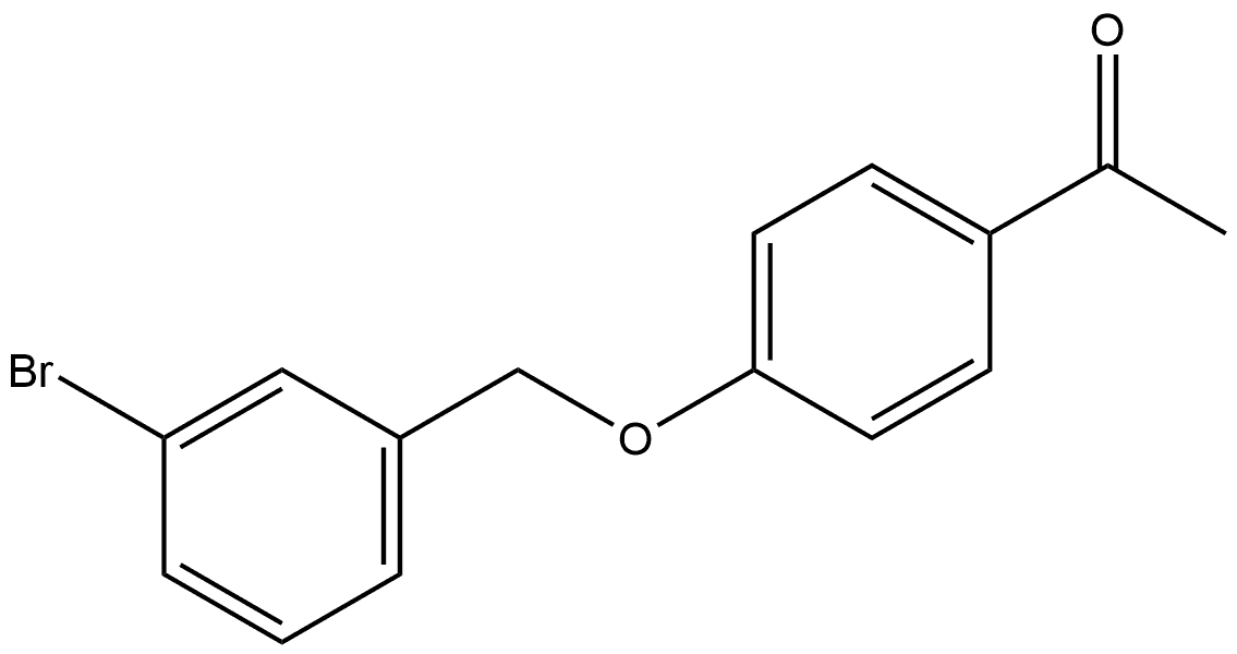 1-[4-[(3-Bromophenyl)methoxy]phenyl]ethanone 结构式