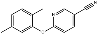 3-Pyridinecarbonitrile, 6-(2,5-dimethylphenoxy)- 结构式