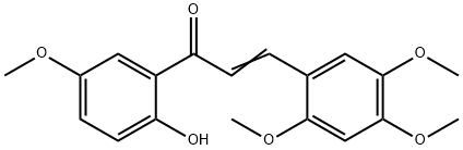 2-Propen-1-one, 1-(2-hydroxy-5-methoxyphenyl)-3-(2,4,5-trimethoxyphenyl)- 结构式