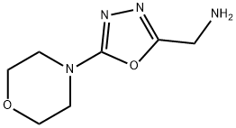 [5-(MORPHOLIN-4-YL)-1,3,4-OXADIAZOL-2-YL]METHANAMINE 结构式