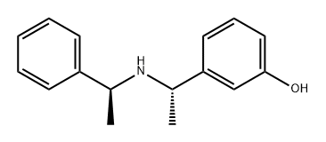 Phenol, 3-[(1S)-1-[[(1S)-1-phenylethyl]amino]ethyl]- 结构式