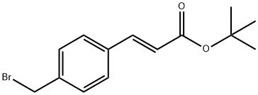 叔丁基(E)-3-(4-(溴甲基)苯基)丙烯酸酯 结构式