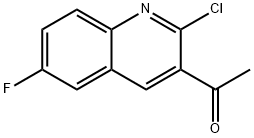 1-(2-Chloro-6-fluoroquinolin-3-yl)ethanone 结构式