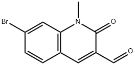 3-Quinolinecarboxaldehyde, 7-bromo-1,2-dihydro-1-methyl-2-oxo- 结构式