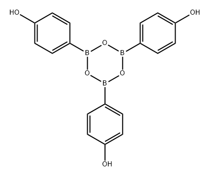 Phenol, 4,4',4''-(2,4,6-boroxintriyl)tris- 结构式