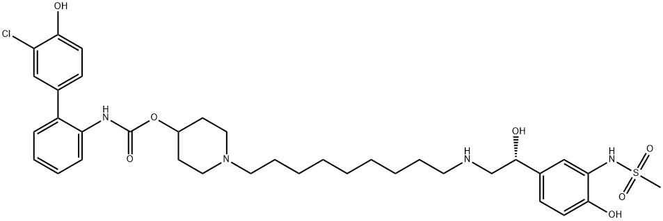 化合物 Β2AR/M-RECEPTOR AGONIST-2 结构式